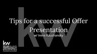 Tips for a successful Offer Presentation