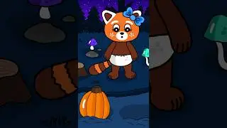 Tilly's Halloween Pumpkin Peek-A-Boo! 🎃🐼 #Shorts