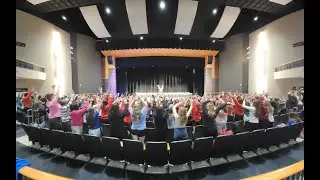 Whitehall Middle School choir participates at MSVMA Middle School SING Oct  7, 2024, at Fruitport
