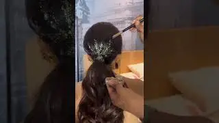 Trending glitter ponytail hairstyle #ytshorts #hairstyle