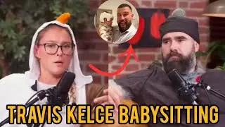 Kylie and Jason Kelce vouch to 'Auntie Taylor' that 'Uncle Travis' is a capable babysitter.