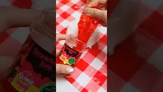 Satisfying Miniature: Making a Strawberry Jam Slime Cake ASMR (No talking)