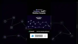 Webflow SaaS Template। Zenithox । Webflow Project Showcase। Part-2 #shortvideo  #shorts