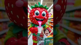 ❤️ Evolution of Strawberry Mascot Scares Little Girl 🍓 #love #cute #shorts