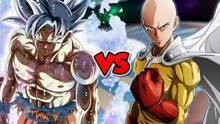 Saitama vs Goku Fight Scenes In Hindi dubbed (one punch man vs Goku) #viralvideo 