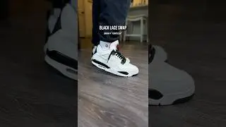 Jordan 4 Retro OG Flight Club - Black Lace Swap 👀 #sneakers #sneakerhead #nike #jordan #shoes