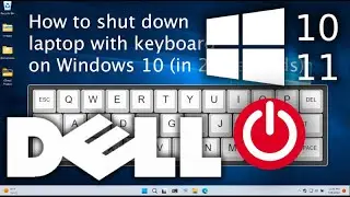Как выключить ноутбук Dell с помощью клавиатуры в Windows 11
