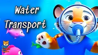 Splash Splash Boats Song! Water Transport Nursery Rhymes for Kids