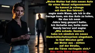 „Meine Mutter hat dein Auto für einen Monat genommen! Du fährst jetzt mit dem Bus!“,sagte mein Mann…