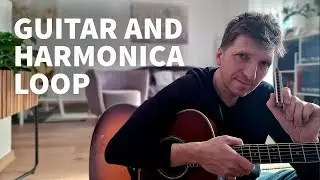 Beautiful guitar and harmonica loop