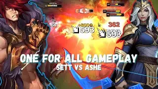 Sett vs Ashe: One for All Gameplay