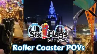Six Flags Qiddiya City Roller Coaster POVs