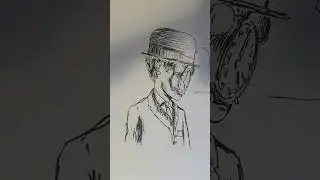 Drawing with both hands?! #art #drawing #talent