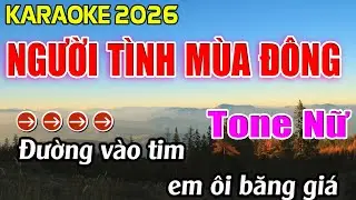 Người Tình Mùa Đông Karaoke Tone Nữ Karaoke Hoàng Giang 62
