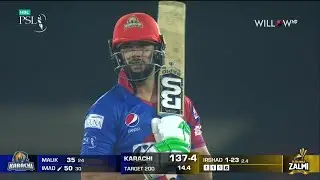 Imad Wasim 80 runs vs Peshawar Zalmi| 2nd Match - Karachi Kings vs Peshawar Zalmi
