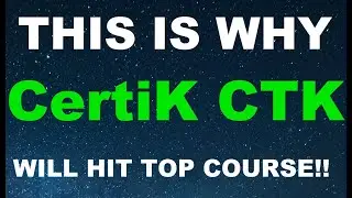 #CertiK #CTK Analysis & Price Prediction - CTK HOLDERS MUST WATCH Best Crypto 2021 Top 1 Altcoin