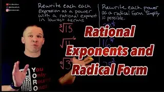 Rewriting Radicals as Rational Exponents and Visa Versa
