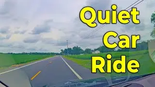 Quiet car ride, White Noise no talking, relaxing ASMR Dashcam POV, Relax & Sleep