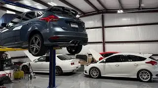 Ford Focus St: High flow catted downpipe install.