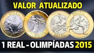 ATUALIZADO - VALOR DAS MOEDAS DE 1 REAL DAS OLIMP&Iacute;ADAS DATADAS DE 2015 - 1 DE 2