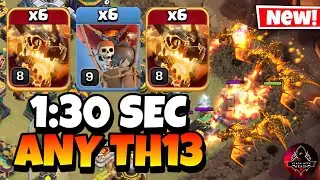 TH13 Super Dragon Attack With 9 Zap Spell | Best Th13 Attack Strategy 2024 in Clash of Clans