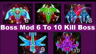 Galaxy Attack Alien Shooter All Bosses ( Boss Mode ) 6 To 10 Kill Boss By New Apache Gamers