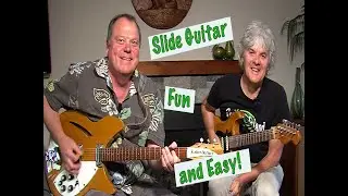 Slide Guitar Lesson - Open E Tuning - Great for Slide Guitar! Easiest Guitar Lesson.
