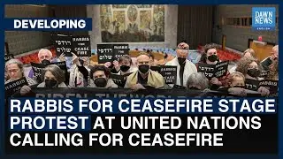 Rabbis For Ceasefire Stage Protest At United Nations Calling For Ceasefire | Dawn News English