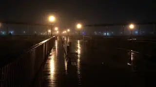 Steeplechase Pier In Coney Island On a Rainy Night (4K 60fps)