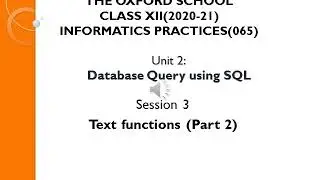 Text functions in Sql(part 2)