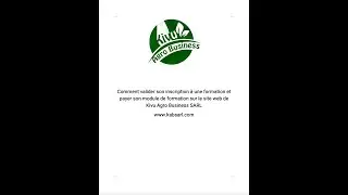 Validation inscription formation et achat module chez KAB SARL