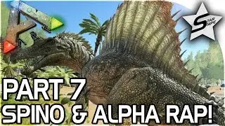 SPINOSAURUS, CLOSE ALPHA RAPTOR ENCOUNTER  - ARK Survival Evolved PS4 PRO Gameplay Part 7