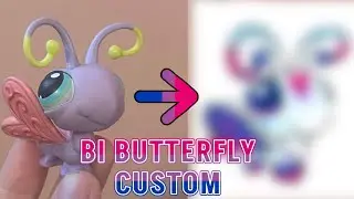 LPS pride custom | Bi-themed Butterfly custom