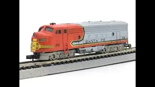Arnold Rapido N Scale Santa Fe EMD FP9 Diesel Locomotive Demo