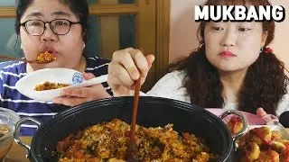 오독오독 칼칼하고 불맛 나는 오돌뼈볶음밥 (분홍소세지, 꼬마돈까스, 물김치) Spicy Odolppyeo(Stir-fried Cartilage)ㅣKoreanㅣMUKBANGㅣ집밥먹방