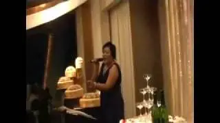 Bean and Any - the wedding singers for Jonathan and Su at KL Tower in kuala lumpur , malaysia.