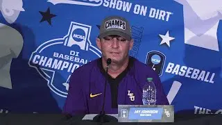 LSU Jay Johnson, TIGERS TO OMAHA postgame