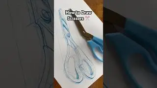 How to Draw Scissors #art #artist #drawing #drawingtutorial #sketch #sketchbook #sketchoftheday #art