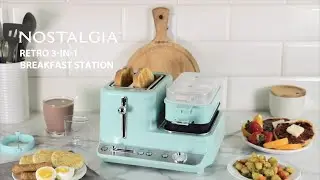 CLBS3AQ | Nostalgia Classic Retro 3-in-1 Breakfast Station