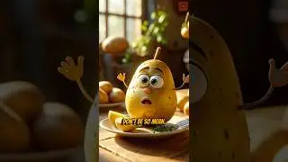 This Potato Dances to Save Dinner! #CuteStory #TalkingPotato #FunnyFood #DinnerDrama #CuteComics