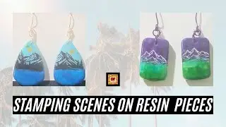 Nail Art Techniques | Stamping Plate Scenic | Beginners Tutorial | Resin Jewelry | Ombre Technique