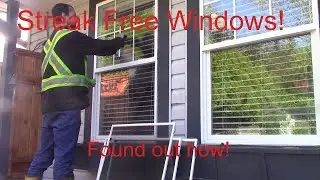 cleaning exterior windows!! Streak free in langley BC