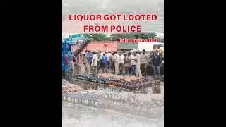 Liquor Looted from Police In Guntur, Andhra Pradesh. #shorts