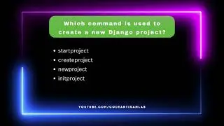Command Line Magic in Django | Project Creation Quiz #shorts