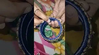 ✨Silk Thread Bangles with Purple 💜 Kundan stones ✨#bangles_collection #silkthreadkundanbangles