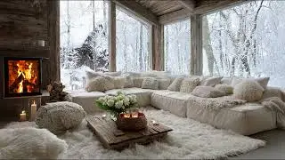 Cozy Winter Piano Lines Intertwine With Fireplace Crackles Inside A Warm And Quiet Room