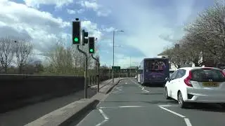 Driving On Hylton Road, North Parade, Croft Road & Castle Street, Worcester, England 12th April 2021