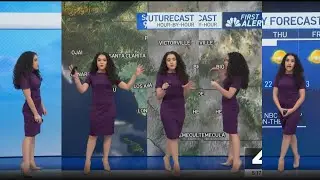 Stephanie Olmo with the First Alert Weather report for NBC4 Los Angeles (December 07, 2024)
