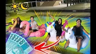 O ULTIMO A CAIR NA PISCINA GANHA 5.000 REAIS !!!