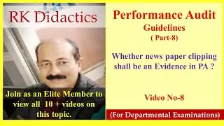 Performance Audit-8 MCQs